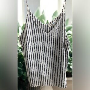 Alice Blue Women's Tank Top - Navy and Cream Stripes